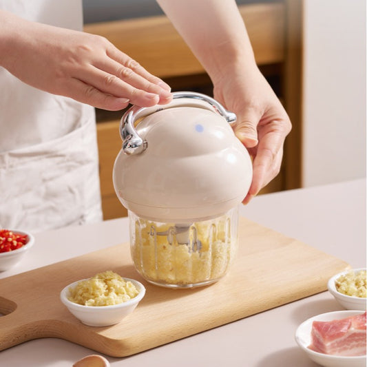 Aesthetic Retro Cordless Mini Food Chopper & Garlic Crusher